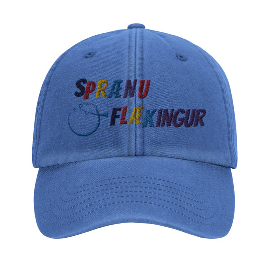 Custom Vintage Cotton Dad Hat for Fly Fishing Adventures in Cornflower